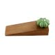 2 Pieces Green Crackle Melon Ceramic Wooden Door Stopper